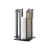Cal-Mil One By One Black 4-Section Revolving Cup and Lid Organizer