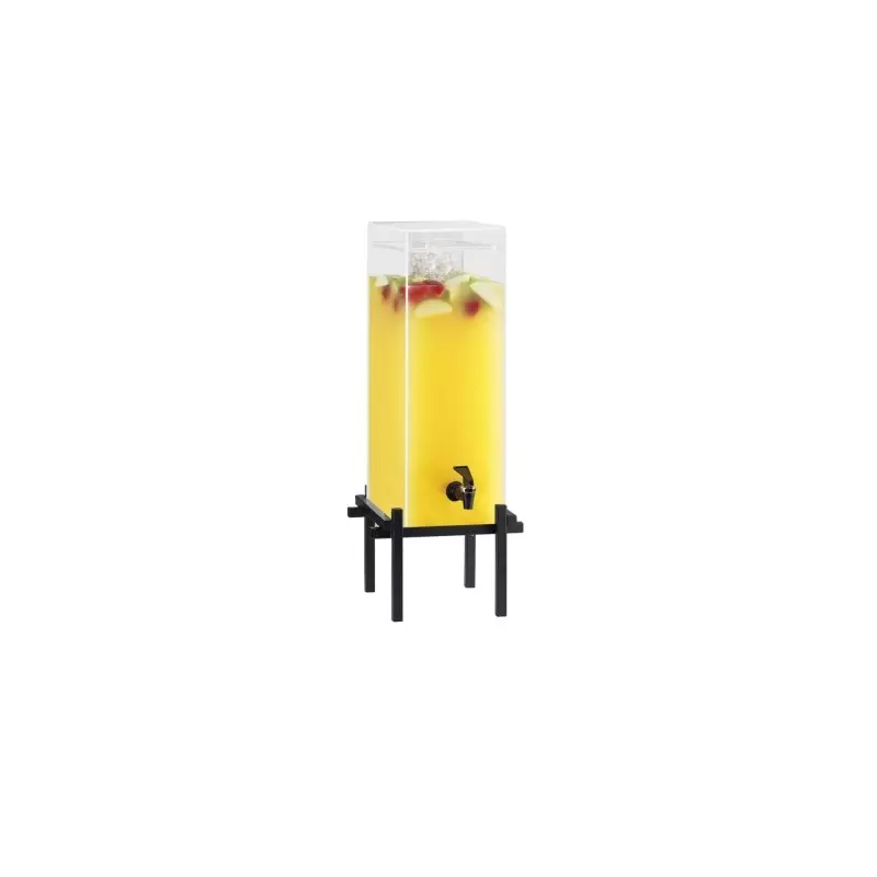 Cal-Mil One By One Black 5 Gallon Beverage Dispenser With Ice Chamber Cal-Mil One By One Black 5 Gallon Beverage Dispenser With Ice Chamber
