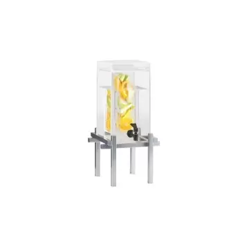 Cal-Mil One By One Silver 1.5 Gallon Beverage Dispenser With Infusion Chamber
