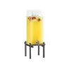 Cal-Mil One By One Black 3 Gallon Beverage Dispenser With Ice Chamber