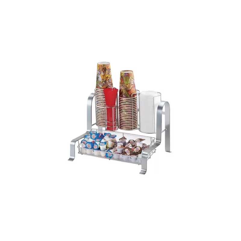 Cal-Mil Soho Silver Condiment Organizer - 15 3/4" x 11 3/4" x 12" Cal-Mil Soho Silver Condiment Organizer - 15 3/4" x 11 3/4" x 12"