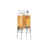 Cal-Mil Soho 2 Gallon Silver Glass Beverage Dispenser With Ice Chamber