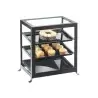 Cal-Mil Soho Three Tier Black Display Case With Rear Doors - 21 1/4" x 15 3/4" x 20 3/4"