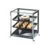 Cal-Mil Soho Three Tier Black Display Case With Rear Door - 17 1/4" x 12 3/4" x 20 3/4"