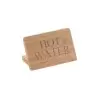 Cal-Mil 3" x 2" Bamboo "Hot Water" Beverage Sign