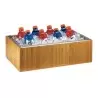 Cal-Mil Bamboo Ice Housing With Clear Pan 12" x 20"