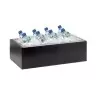 Cal-Mil Midnight Bamboo Ice Housing With Clear Pan 12" x 20"