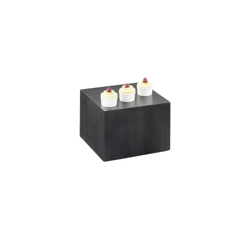 Cal-Mil Midnight Bamboo 12" x 9" Square Riser Display Cal-Mil Midnight Bamboo 12" x 9" Square Riser Display