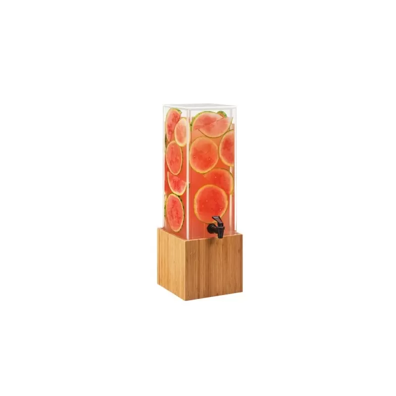 Cal-Mil Bamboo 3 Gallon Beverage Dispenser With Decorative Infusion Wall Cal-Mil Bamboo 3 Gallon Beverage Dispenser With Decorative Infusion Wall