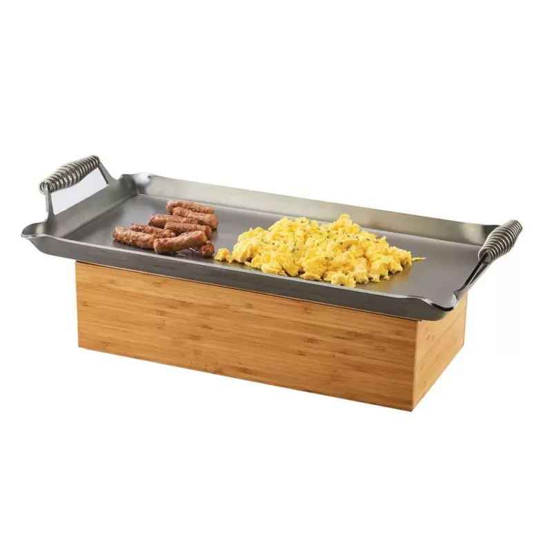 Cal-Mil Bamboo Chafer Alternative - 19 3/4" x 10" x 5 3/4" Cal-Mil Bamboo Chafer Alternative - 19 3/4" x 10" x 5 3/4"