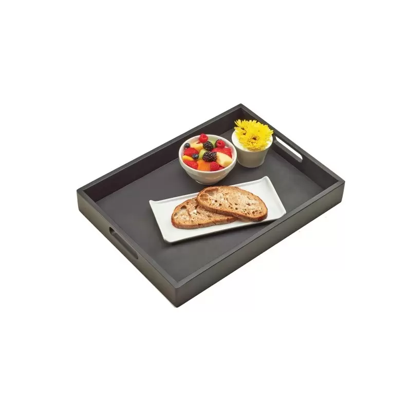 Cal-Mil Midnight Bamboo Room Service Tray - 19" x 14" x 2 1/2" Cal-Mil Midnight Bamboo Room Service Tray - 19" x 14" x 2 1/2"