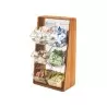 Cal-Mil Bamboo Condiment Holder With Removable Plastic Compartments