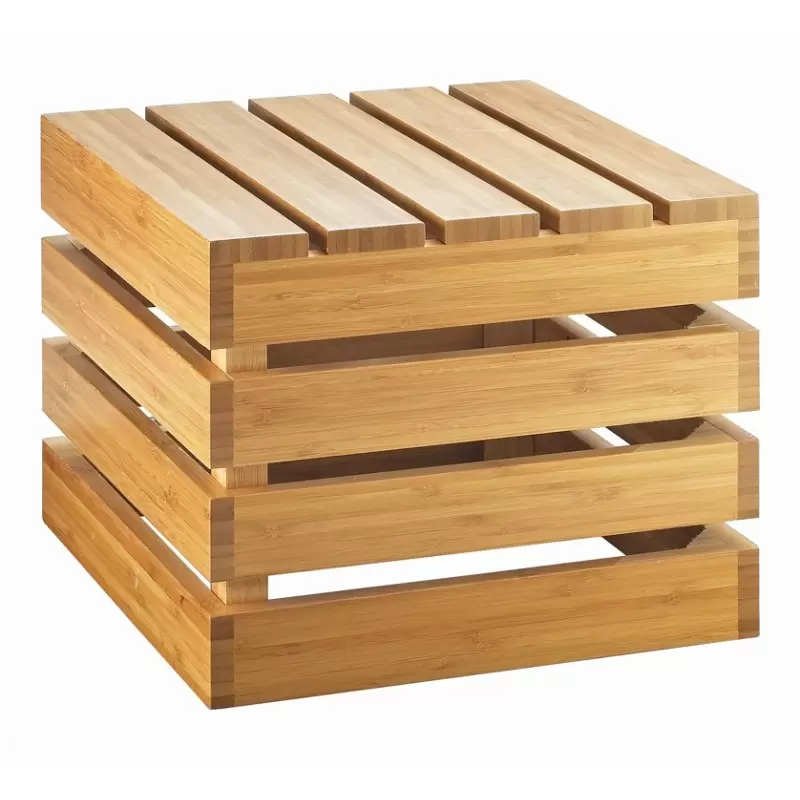 Cal-Mil Bamboo Square Crate Riser Display - 12" x 12" x 10" Cal-Mil Bamboo Square Crate Riser Display - 12" x 12" x 10"