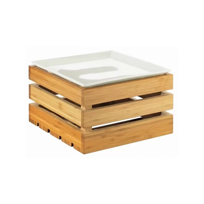Cal-Mil Bamboo Square Crate Riser Display - 12" x 12" x 7" Cal-Mil Bamboo Square Crate Riser Display - 12" x 12" x 7"
