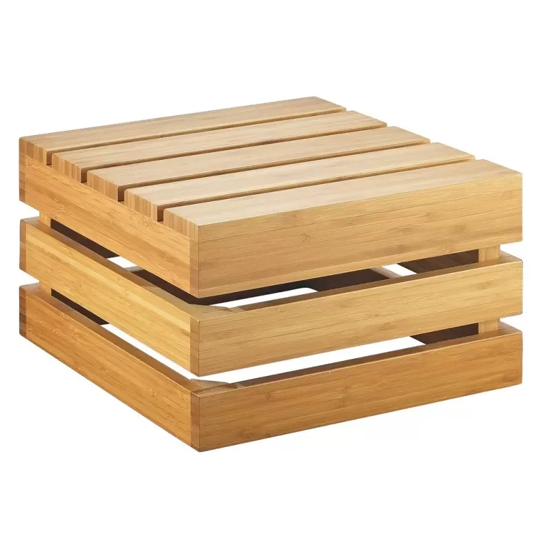 Cal-Mil Bamboo Square Crate Riser Display - 12" x 12" x 7" Cal-Mil Bamboo Square Crate Riser Display - 12" x 12" x 7"