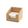 Cal-Mil Bamboo 5 1/4" x 5 1/4" x 4 11/16" Napkin Holder