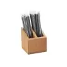 Cal-Mil Bamboo Straw Holder - 5" x 5" x 5 1/2"