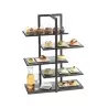 Cal-Mil Midnight Bamboo Multi - Level Shelf Display - 28 1/2" x 13 1/2" x 36 1/2"
