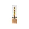 Cal-Mil Bamboo 3 Gallon Acrylic Crate Beverage Dispenser With Infusion Chamber - 8" x 8" x 25 1/2"