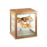 Cal-Mil Bamboo Three Tier Display Case With Rear Doors - 21" x 16 1/4" x 22 1/2"