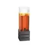 Cal-Mil Midnight Bamboo 3 Gallon Crate Beverage Dispenser With Ice Chamber