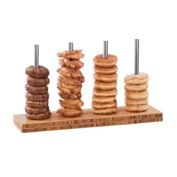 Cal-Mil Bamboo Donut/Bagel Holder