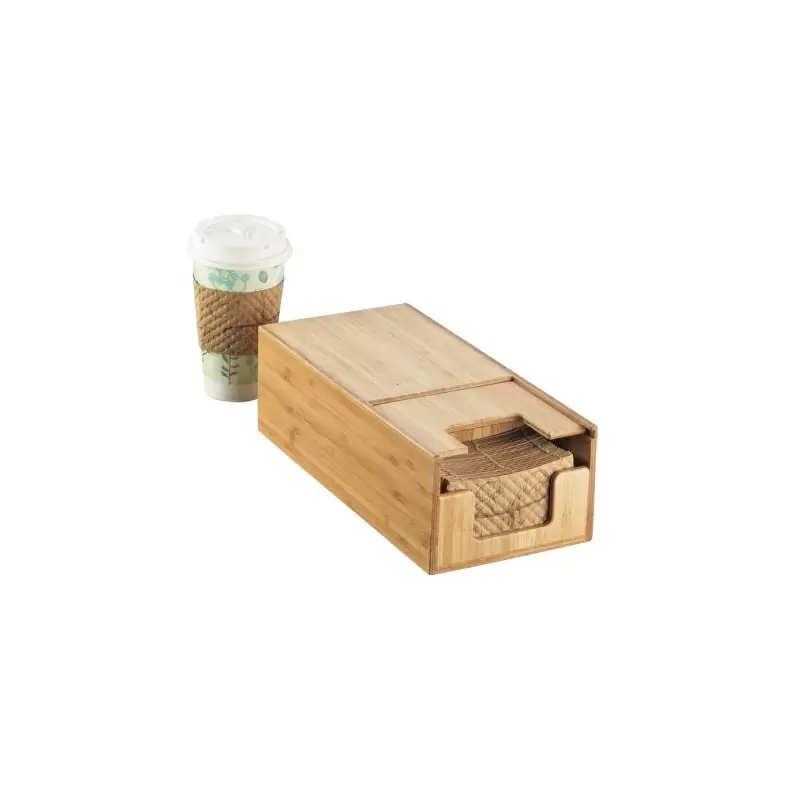 Cal-Mil Bamboo Coffee Sleeve Dispenser Cal-Mil Bamboo Coffee Sleeve Dispenser