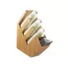 Cal-Mil Bamboo Cup - Lid - and Straw Holder