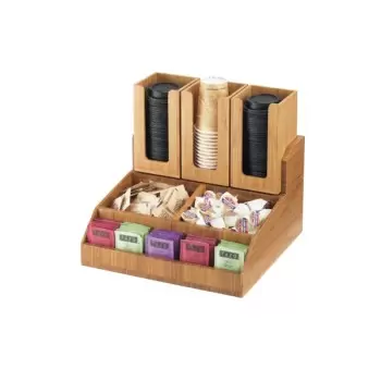 Cal-Mil Bamboo Condiment Station