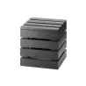 Cal-Mil Midnight Bamboo Square Crate Riser Display - 9" x 9" x 9"