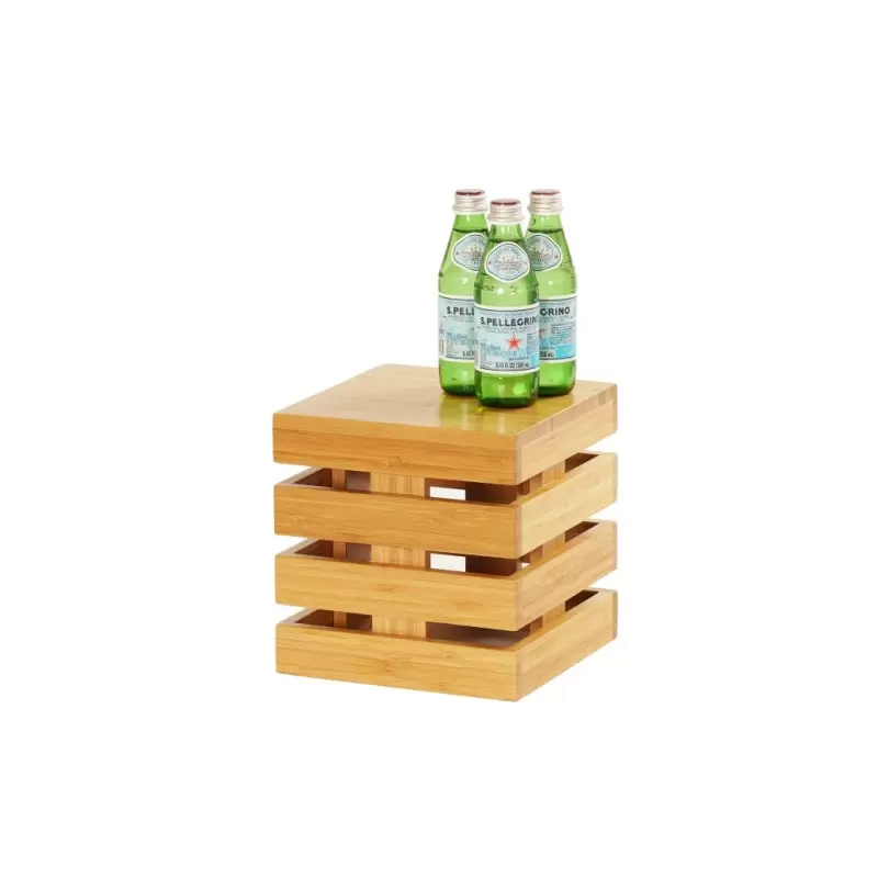 Cal-Mil Bamboo Square Crate Riser Display - 9" x 9" x 9" Cal-Mil Bamboo Square Crate Riser Display - 9" x 9" x 9"