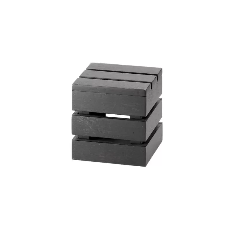 Cal-Mil Midnight Bamboo Square Crate Riser Display - 6" x 6" x 6" Cal-Mil Midnight Bamboo Square Crate Riser Display - 6" x 6" x 6"