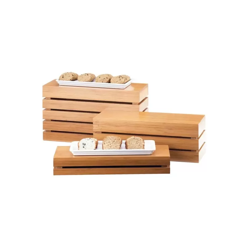 Cal-Mil Bamboo Rectangular Crate Riser Display - 20" x 7" x 11" Cal-Mil Bamboo Rectangular Crate Riser Display - 20" x 7" x 11"