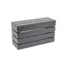 Cal-Mil Midnight Bamboo Rectangular Crate Riser Display - 20" x 7" x 11"