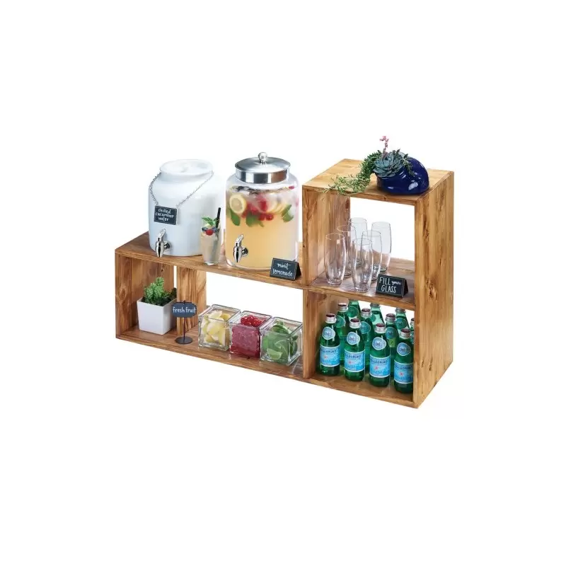Cal-Mil Madera Bamboo Library Riser Display - 38" x 12" x 24"