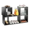 Cal-Mil Midnight Bamboo Library Riser Display - 38" x 12" x 24"