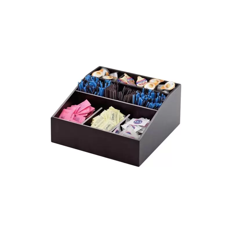 Cal-Mil Midnight Bamboo Multi - Section Condiment Organizer Cal-Mil Midnight Bamboo Multi - Section Condiment Organizer