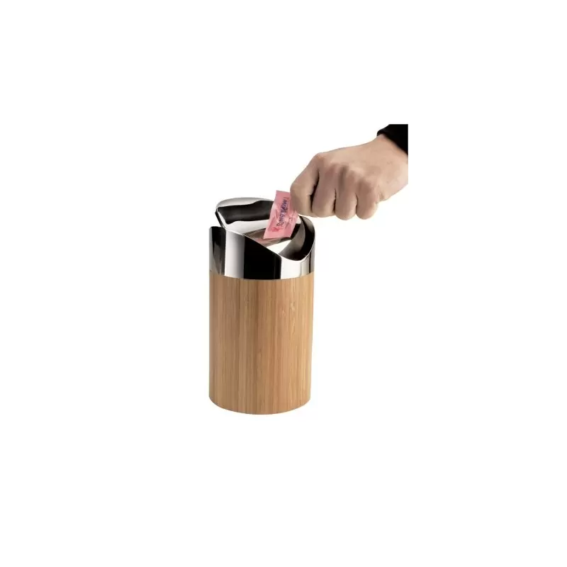 Cal-Mil Bamboo Counter Trash Bin Cal-Mil Bamboo Counter Trash Bin