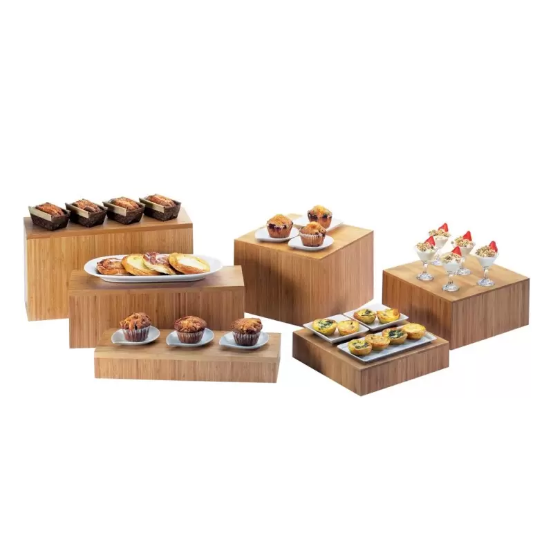 Cal-Mil Bamboo 20 1/2" x 7" x 7" Rectangular Riser Display Cal-Mil Bamboo 20 1/2" x 7" x 7" Rectangular Riser Display