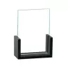 Cal-Mil Midnight Bamboo U - Frame White 4" x 6" Cardholder