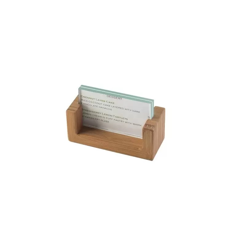 Cal-Mil Bamboo U - Frame 3 1/2" x 2" Cardholder Cal-Mil Bamboo U - Frame 3 1/2" x 2" Cardholder