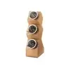 Cal-Mil Bamboo 3 - Cylinder Vertical Flatware / Condiment Display
