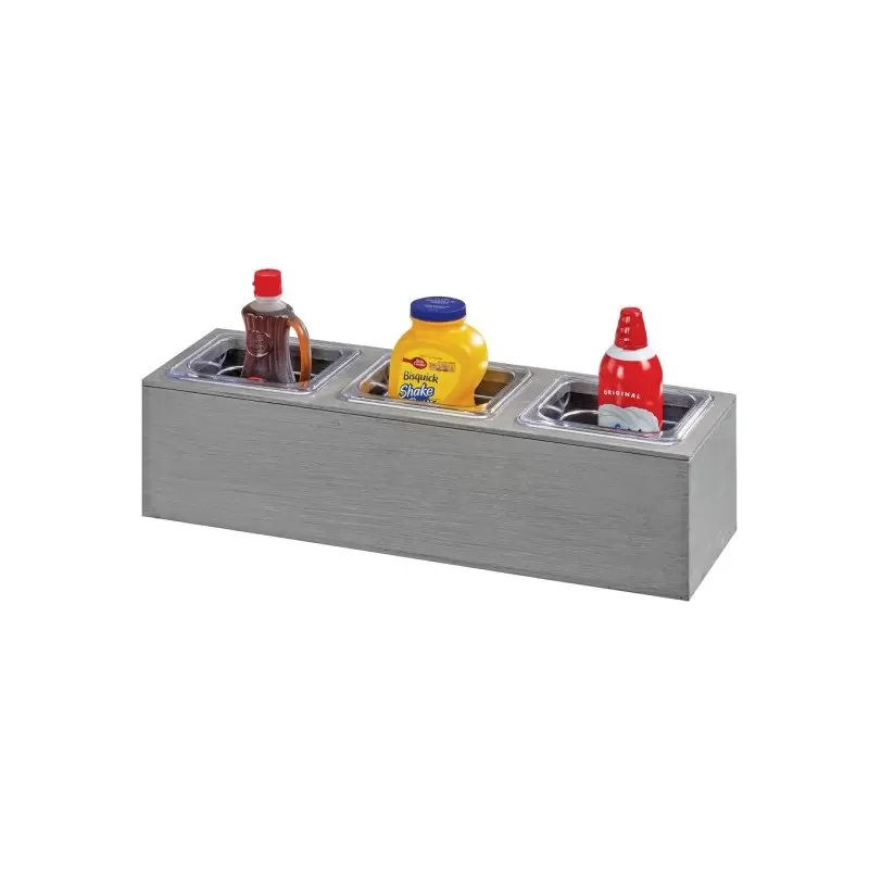 Cal-Mil Ashwood Action Station - 1/6 Size Pan Unit - 11 3/4" x 7 1/2" x 6 1/4" Cal-Mil Ashwood Action Station - 1/6 Size Pan Unit - 11 3/4" x 7 1/2" x 6 1/4"
