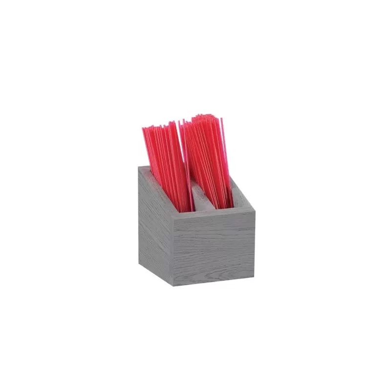Cal-Mil Ashwood 2 Section Stir Stick Organizer Cal-Mil Ashwood 2 Section Stir Stick Organizer