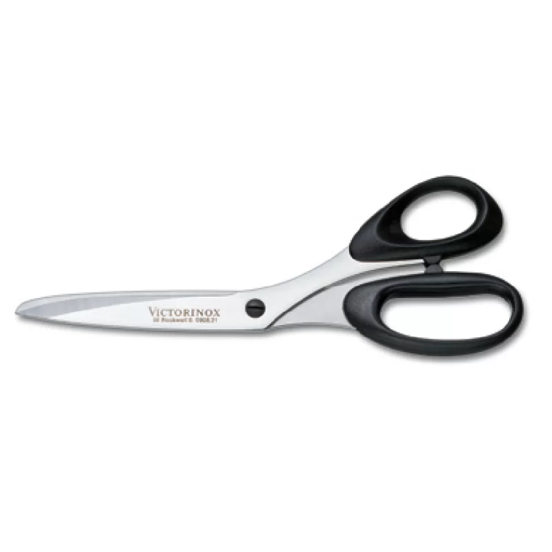 Victorinox Shear, 8½" bent shear, stainless steel, polypropylene handle, peggable packaging (transition to 8.0908.21) Victorinox Shear, 8½" bent shear, stainless steel, polypropylene handle, peggable packaging (transition to 8.0908.21)