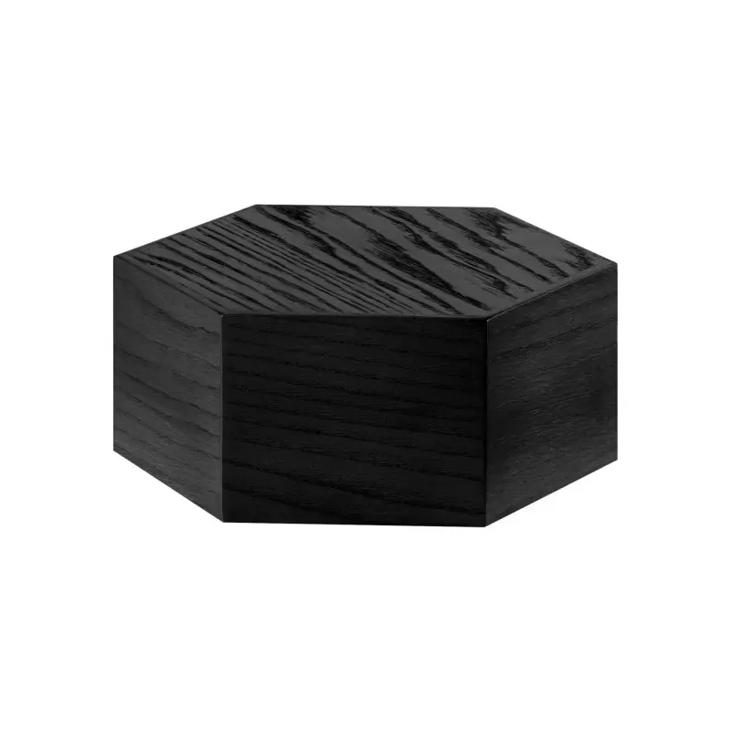 Cal-Mil Cinderwood Hexagon Riser Display - 12" x 5" Cal-Mil Cinderwood Hexagon Riser Display - 12" x 5"