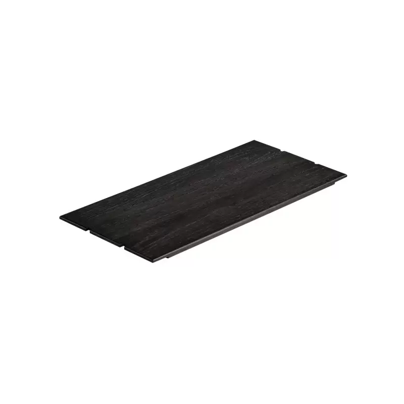Cal-Mil Cinderwood Notched Rectangular Riser Display Shelf - 11" x 24" x 1/2" Cal-Mil Cinderwood Notched Rectangular Riser Display Shelf - 11" x 24" x 1/2"
