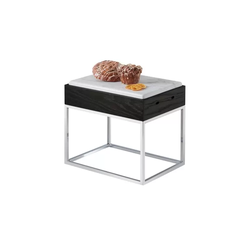 Cal-Mil Cinderwood Riser Display With Melamine Marble Tray - 15" x 11" x 13 1/4" Cal-Mil Cinderwood Riser Display With Melamine Marble Tray - 15" x 11" x 13 1/4"
