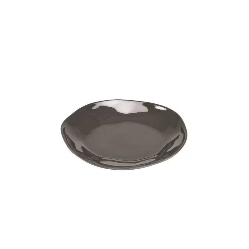 Cal-Mil Marin 8 3/4" Cinder Melamine Plate Cal-Mil Marin 8 3/4" Cinder Melamine Plate