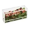 Cal-Mil Monterey 5" x 15" x 7" White Rectangle Presentation Case